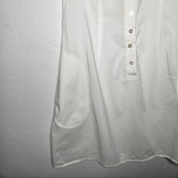 We Wore What Elle Pockets Puff Sleeve Mini Dress in White Size Medium - Picture 8 of 9